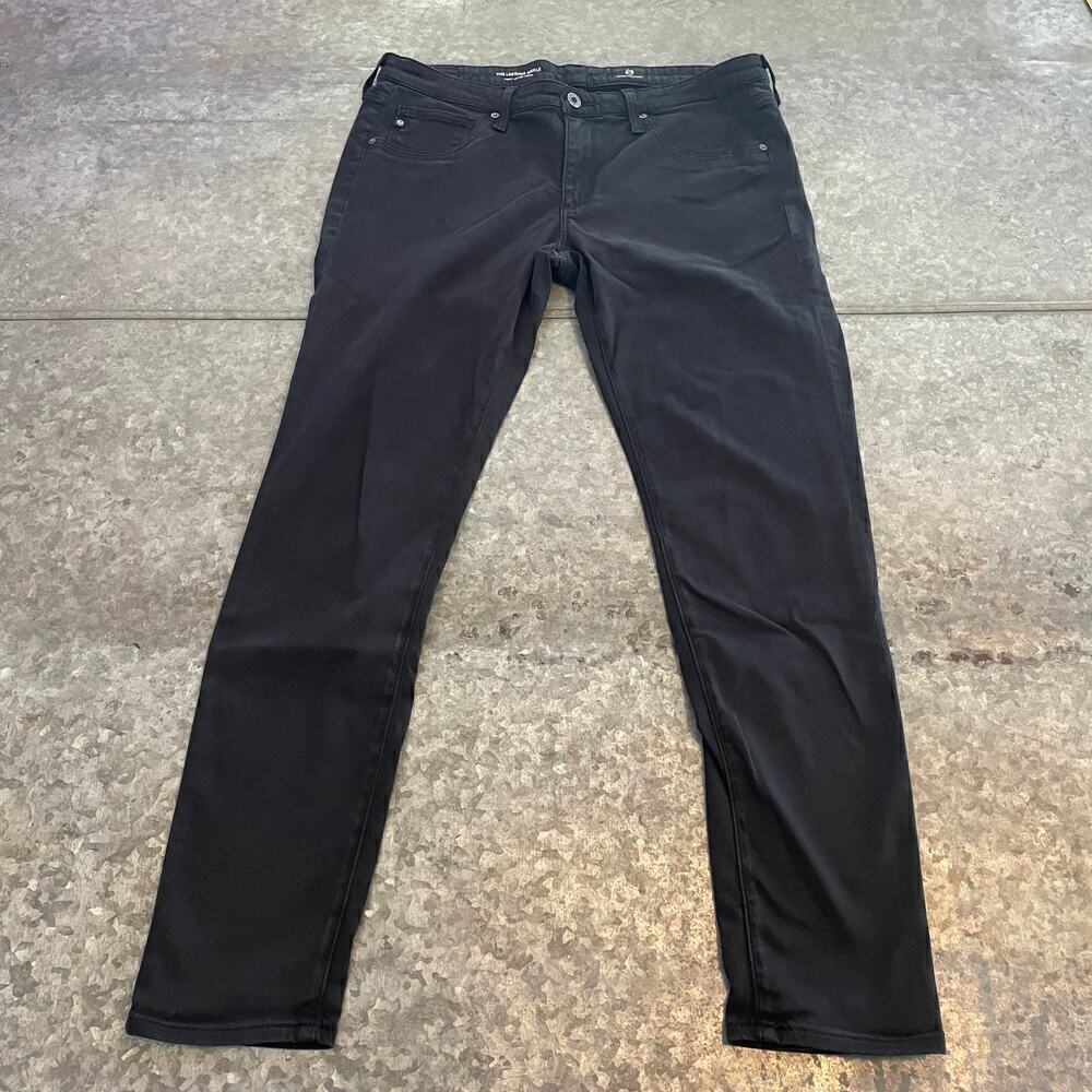 AG Adriano Goldschmied Jeans Womens 30 Legging Ankle Denim Super Skinny Black